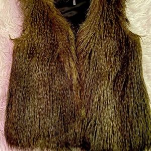 Faux fur vest